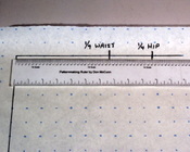 Using a Scale Ruler to draft patterns